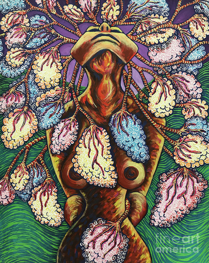 The Ovary Tree Painting by Amy E Fraser