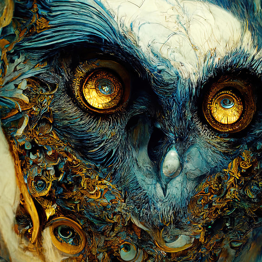 The Owl, 03 Painting by AM FineArtPrints