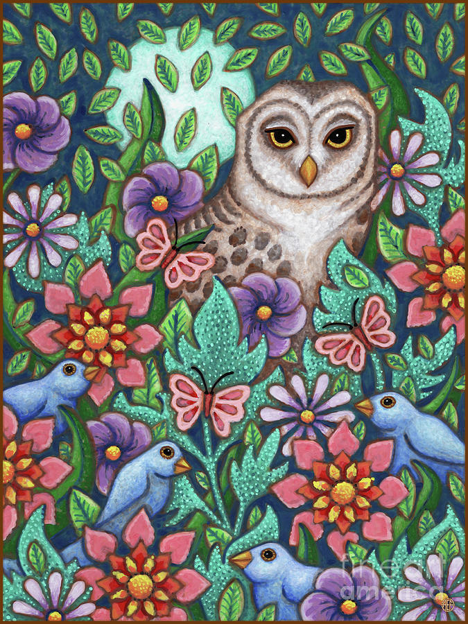 The Owl Moon Painting by Amy E Fraser