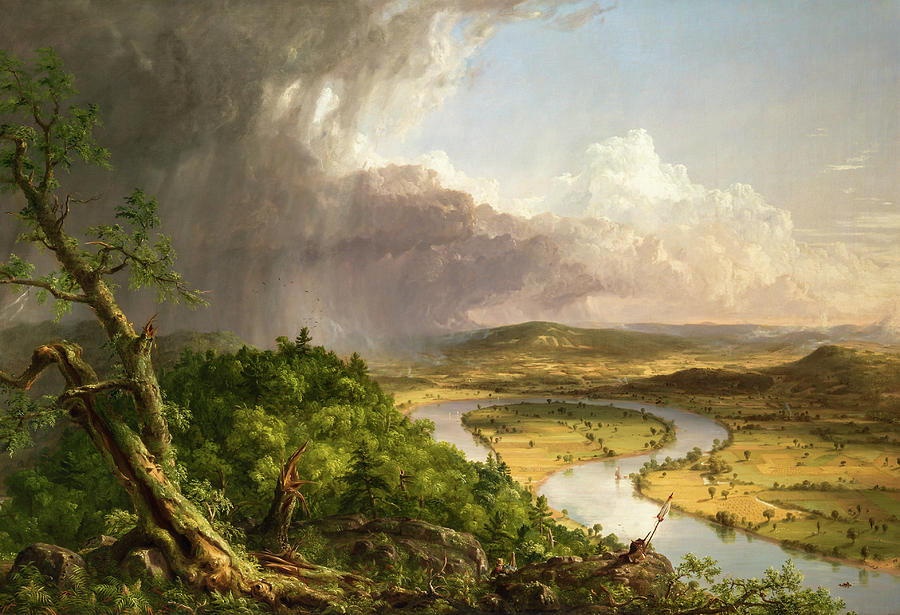 The Oxbow                                         Painting by Thomas Cole