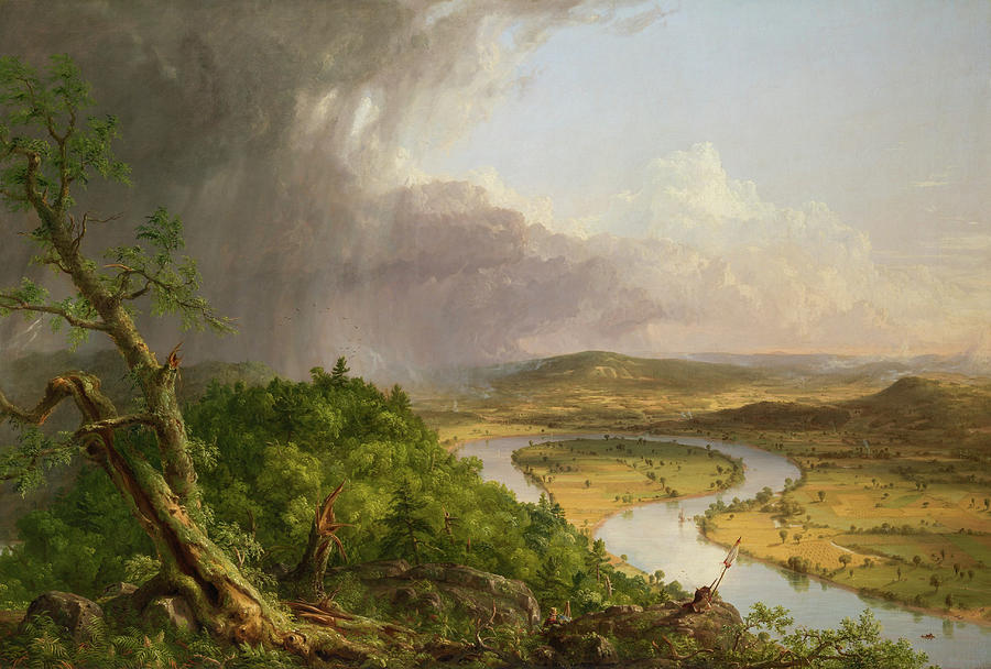Thomas Cole Painting - The Oxbow by Thomas Cole