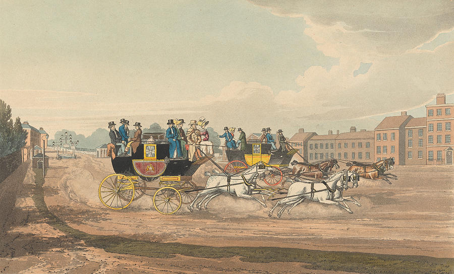 The Oxford and Oppostion Coaches Relief by Robert Havell