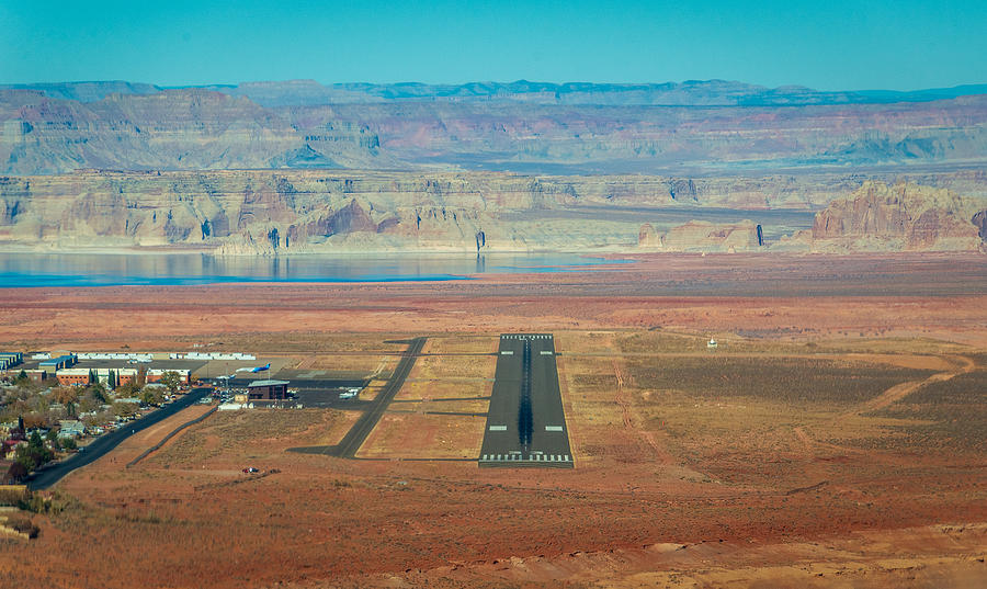 The Page, Az airport runway Photograph by Geno Lee