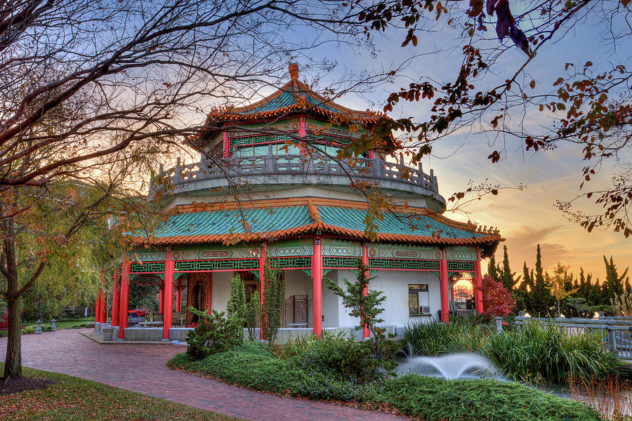 The Pagoda Norfolk Virginia Photograph by Jerry Gammon
