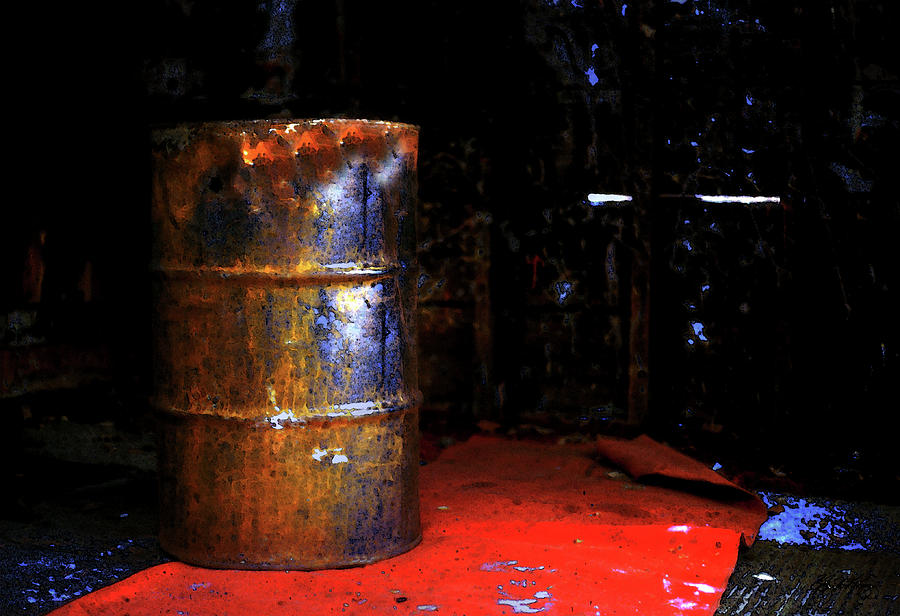 The Painted Barrel Photograph by Wayne King