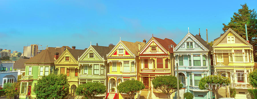 the painted ladies of San Francisco Photograph by Benny Marty
