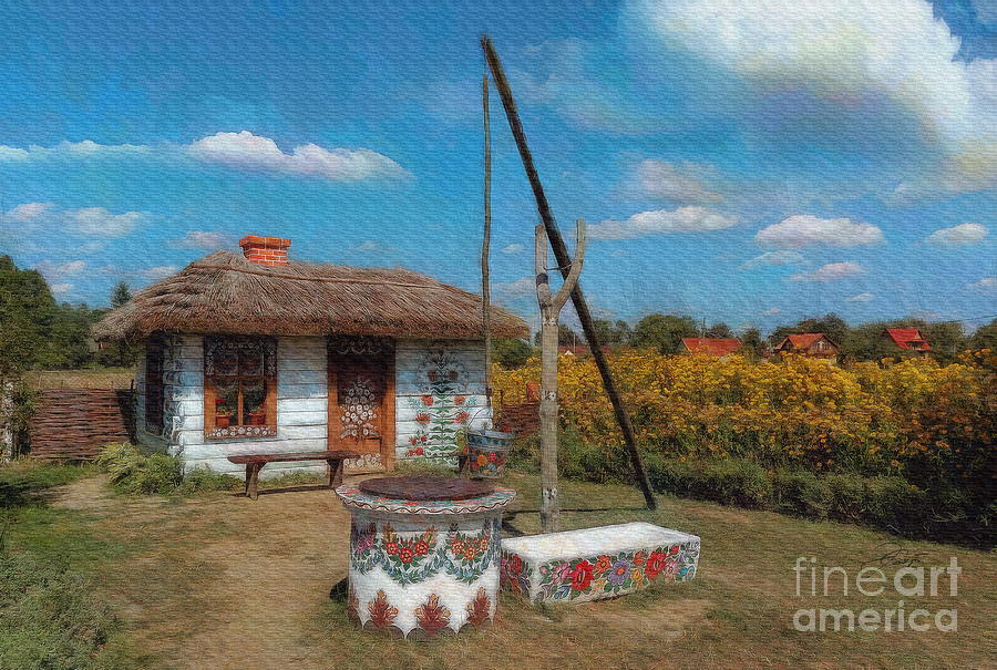 The Painted Village, Zalipie II, Poland Digital Art by Jerzy Czyz
