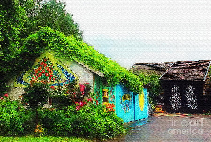 The Painted Village, Zalipie Poland Digital Art by Jerzy Czyz
