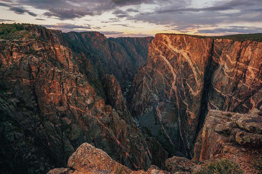 National Parks Photograph - The Painted Wall, Black Canyon of the Gunnison National Park, Colorado by Jeff Rose