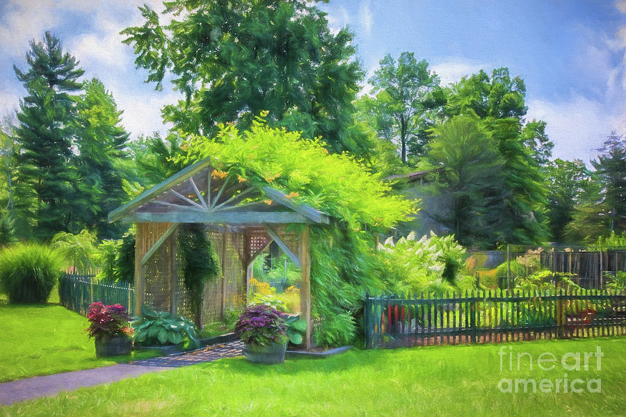 The Painterly Garden I Photograph by Lorraine Cosgrove