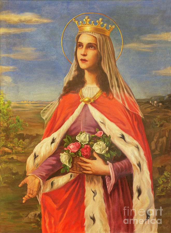 The Painting Of St. Elizabeth Of Hungary Photograph