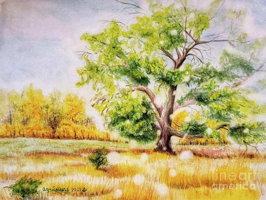 The Painting Tree #2 Painting by Angie Sellars - Fine Art America