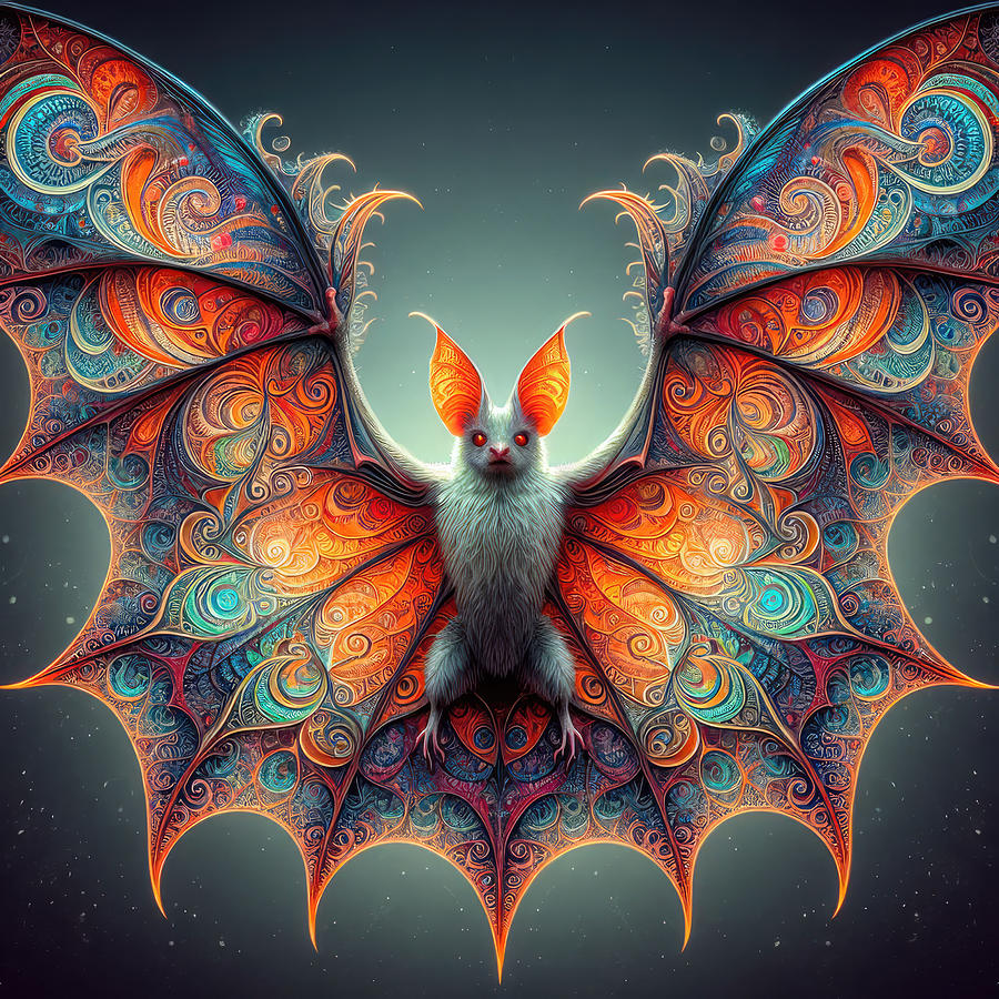 Fantasy Digital Art - The Paisley Pegasus of Luminara by Bill and Linda Tiepelman