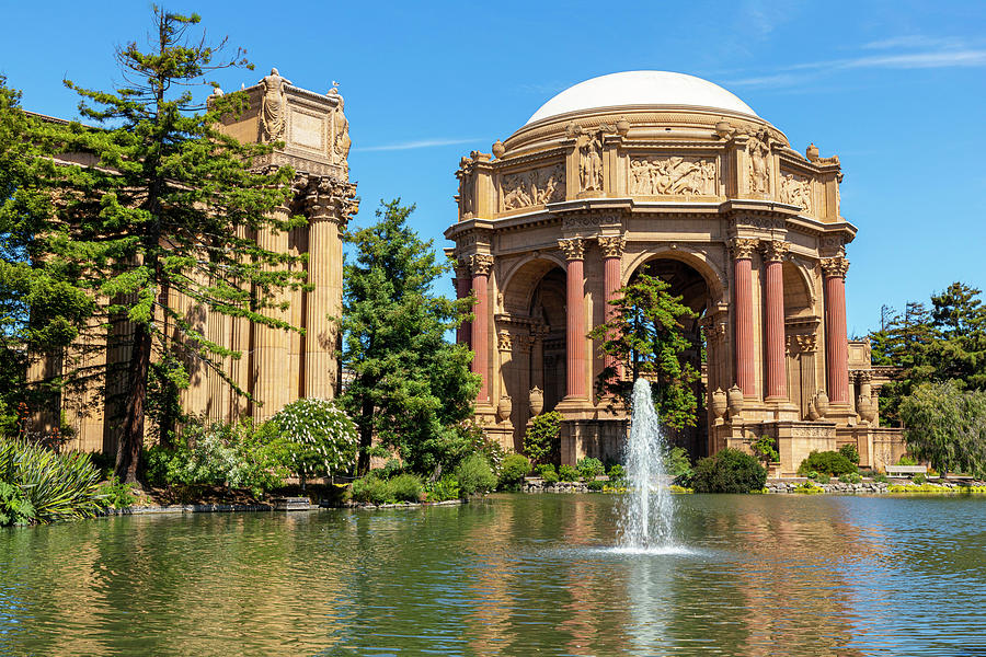 The Palace of Fine Arts and Fountain Photograph by Bonnie Follett