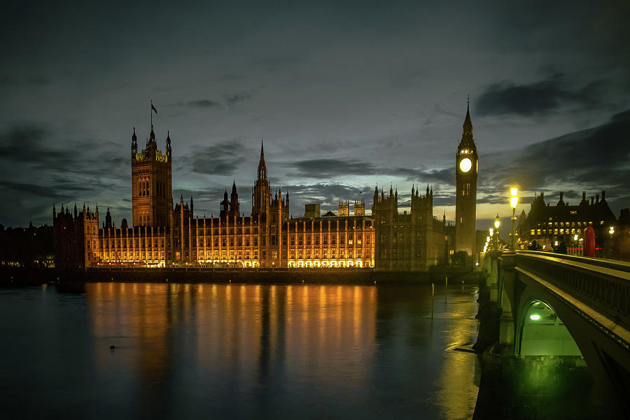 The Palace of Westminster at Sunset H2 Photograph by Michelle Saraswati ...