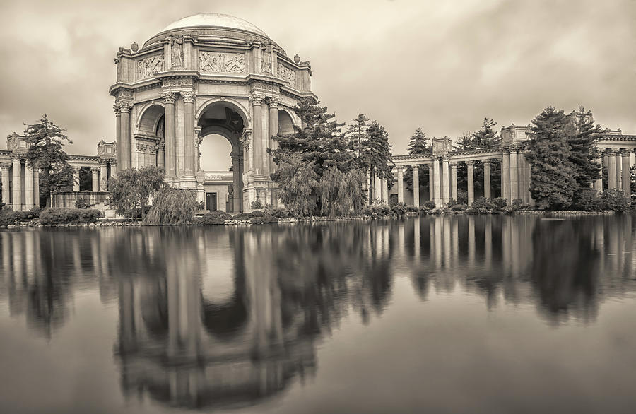 The Palace-sepia Photograph by Jonathan Nguyen