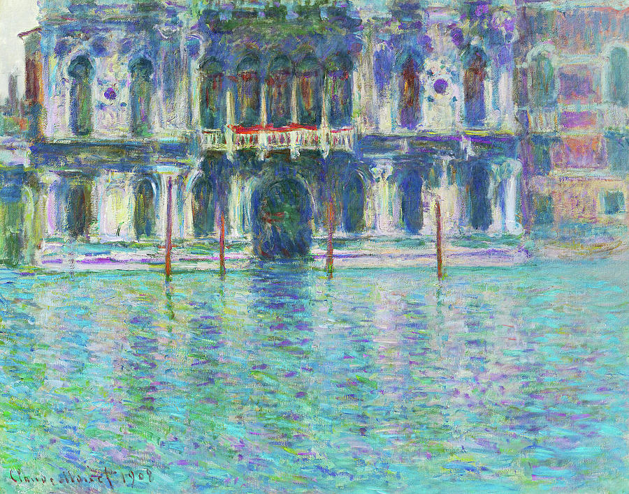 The Palazzo Contarini Painting by Claude Monet