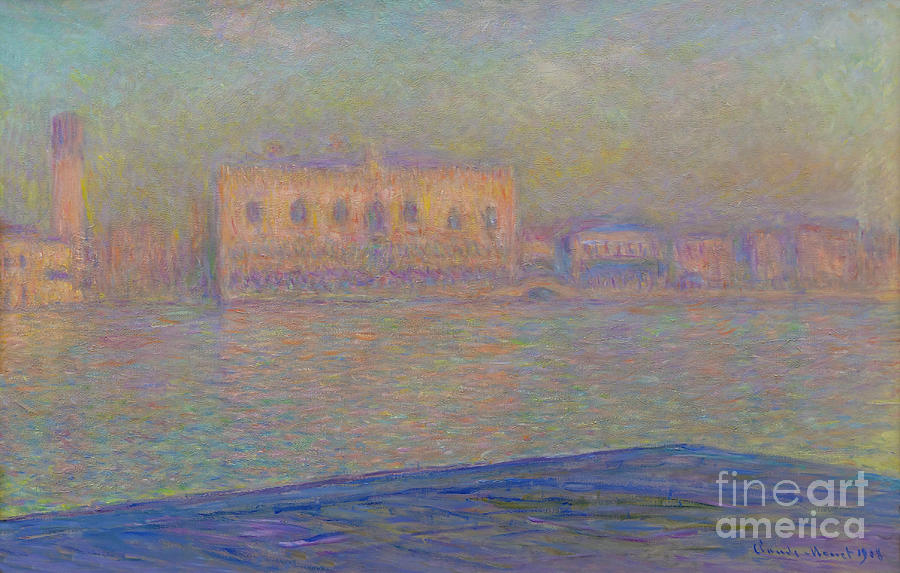 Claude Monet Photograph - The Palazzo Ducale Seen from San Giorgio Maggiore, 1908 by Kate Kimber