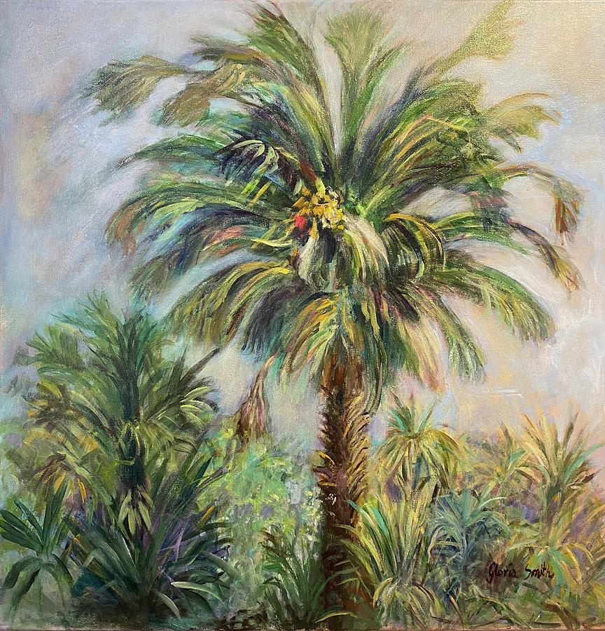 The Palms  Painting by Gloria Smith
