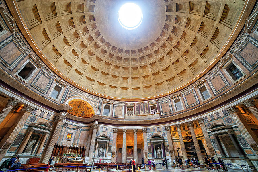The Pantheon Interior In Rome Photograph by Artur Bogacki