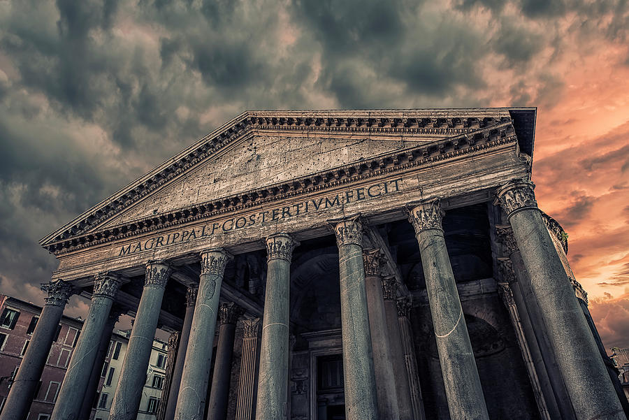 Architecture Photograph - The Pantheon by Manjik Pictures