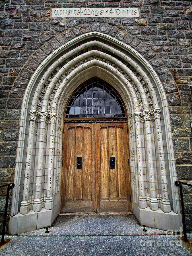 The Parish House Doors Photograph by Mark Miller
