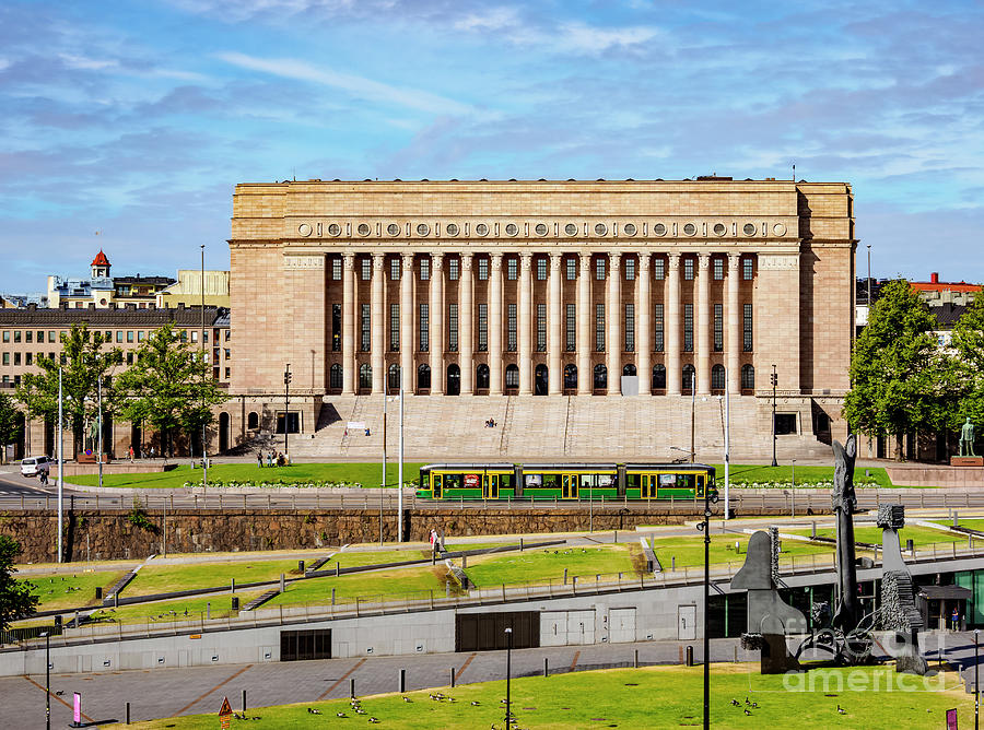 The Parliament House, Helsinki, Uusimaa County, Finland Photograph By ...