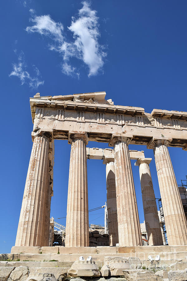 The Parthenon sits on the ancient citadel of the Acropolis on a  Photograph by William Kuta