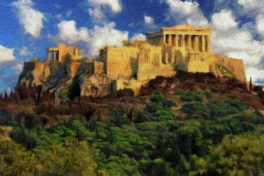 The Parthenon - Western Civilization Digital Art by Russ Harris