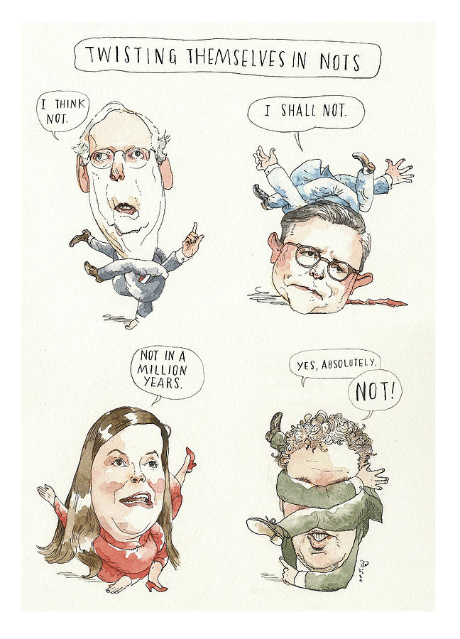 The Party of Nope Painting by Barry Blitt