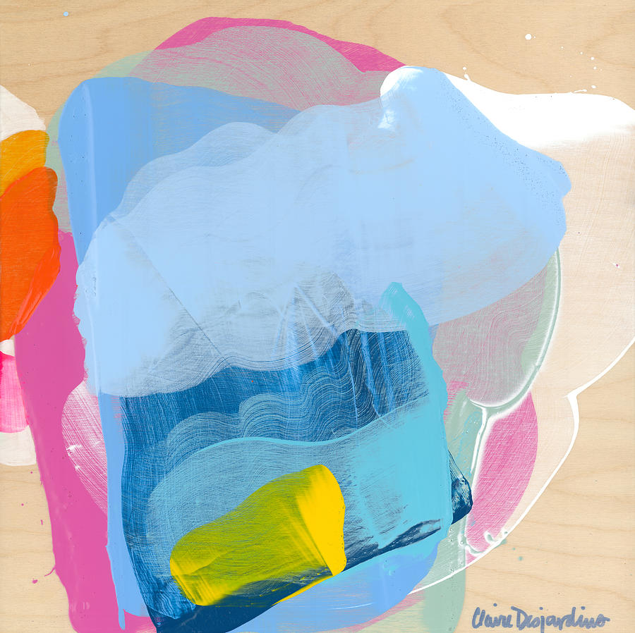 Abstract Painting - The Partys All in My Head by Claire Desjardins