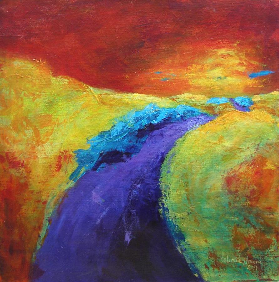 The Path Continues Painting by Valerie Greene