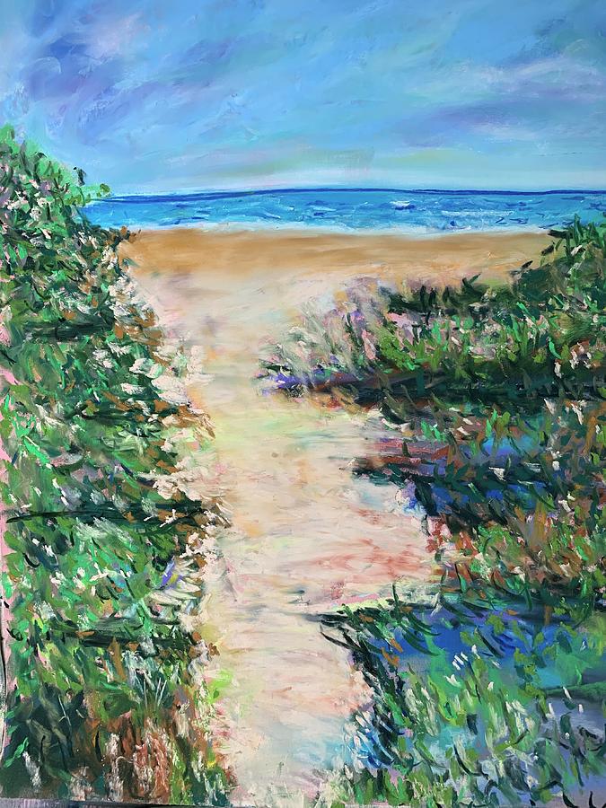 The Path to Ninigret Beach Painting by River Jazz - Fine Art America