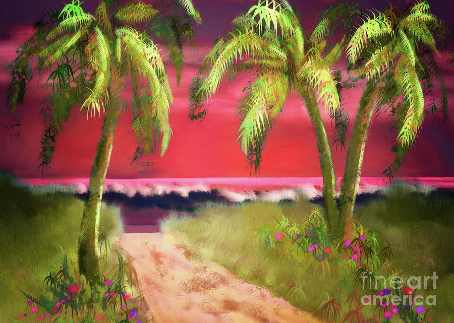 The Path To Paradise Digital Art by Lois Bryan