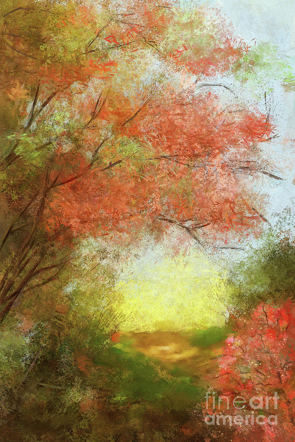 The Path To The Lake Digital Art by Lois Bryan