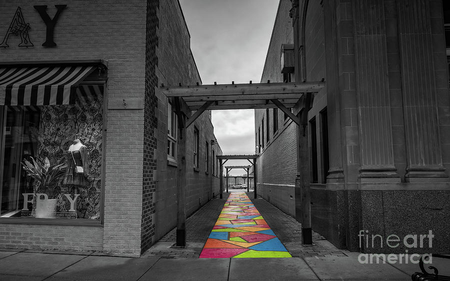Architecture Photograph - The path We walk is Colorful by Andrew Slater