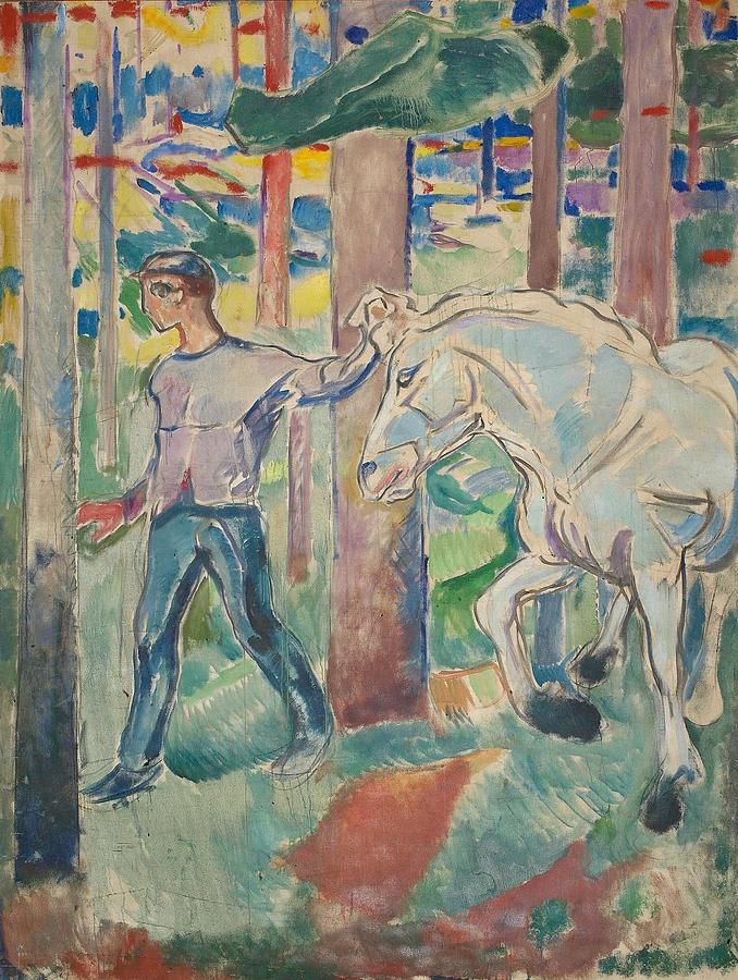 The Pathfinder  Painting by Edvard Munch