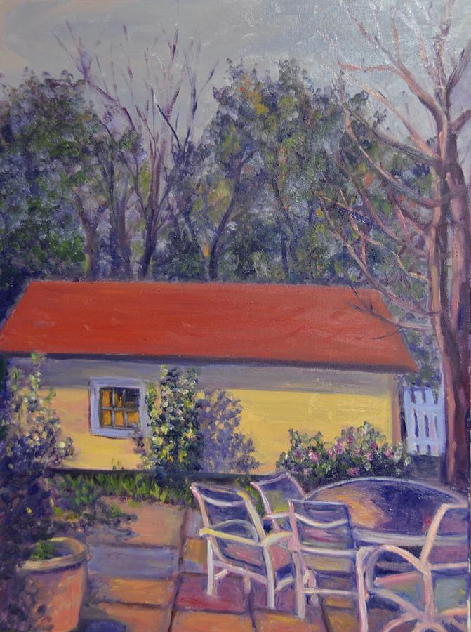 The Patio Painting by Beth Riso
