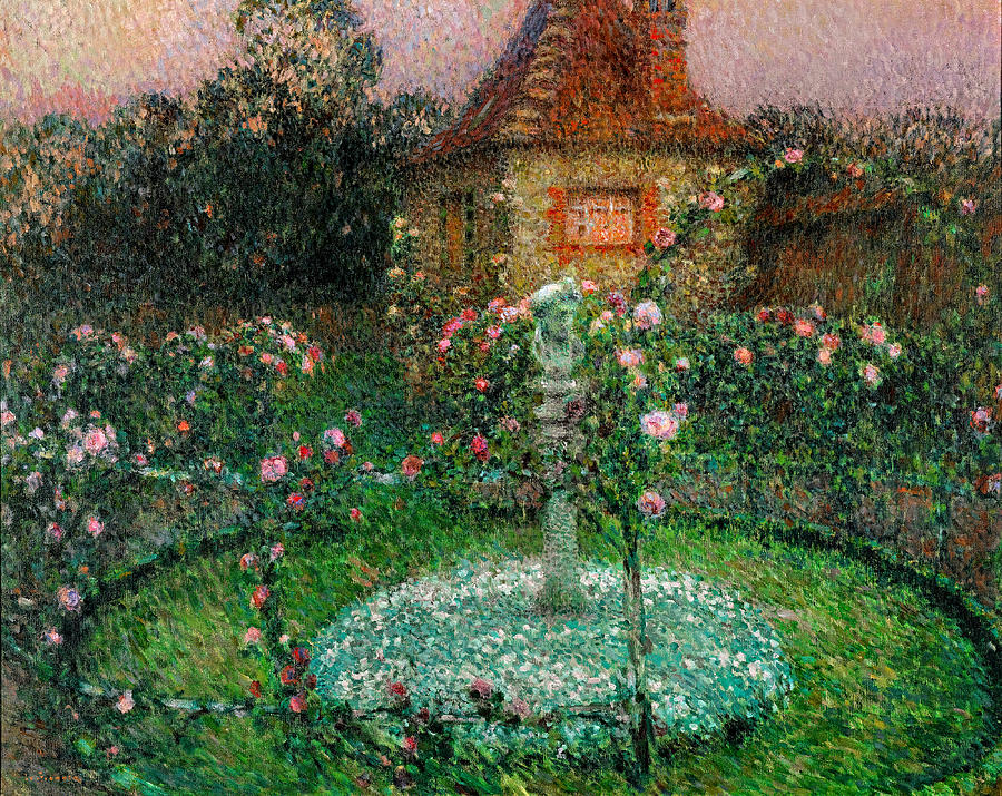 The Pavillion at Gerberoy Painting by Henri Le Sidaner