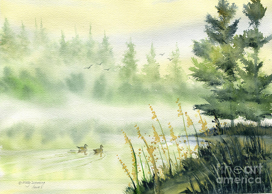 The Peace Of Morning  Painting by Melly Terpening