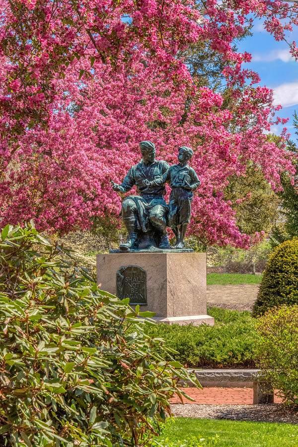 The Peace Statue in Orange, Massachusetts Photograph by Mitchell R Grosky