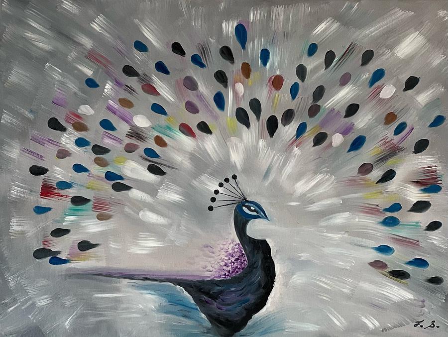 The Peacock Digital Art By Farzaneh Saeedi Fine Art America