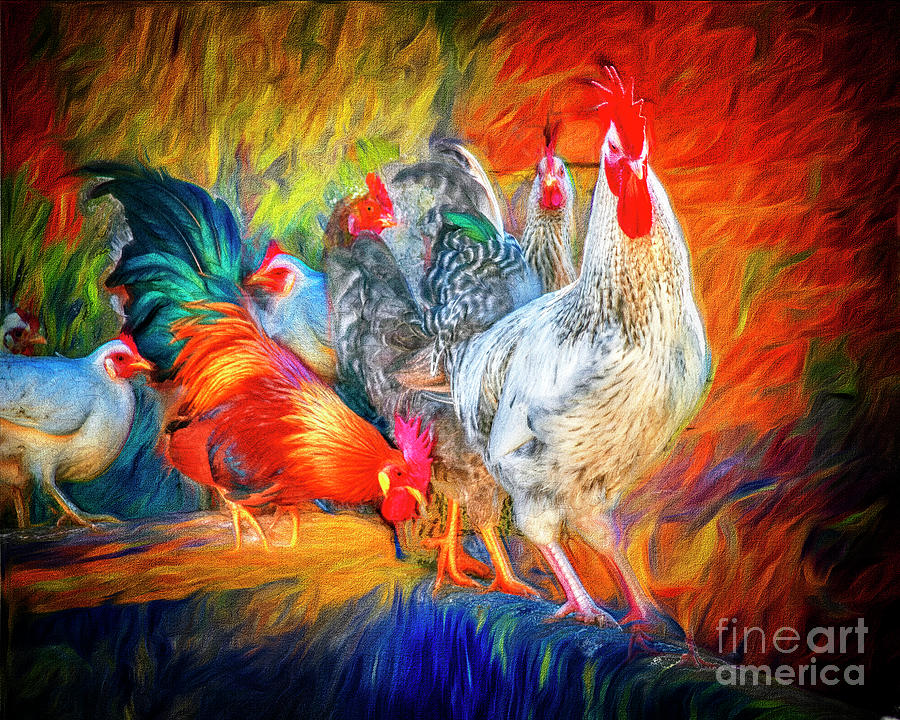 The Peaky Chicks Gang Digital Art by Edmund Nagele FRPS