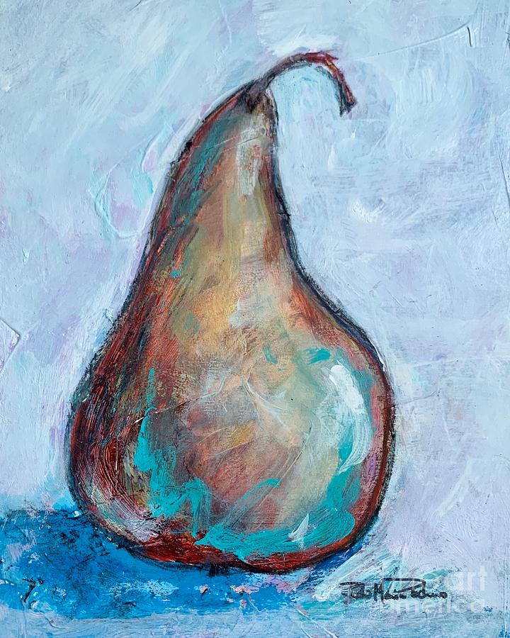 The Pear that gave it all Painting by Robin Pedrero
