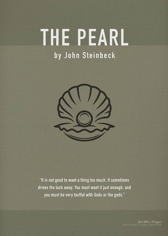 The Pearl by John Steinbeck Greatest Books Minimalist Literature Series ...