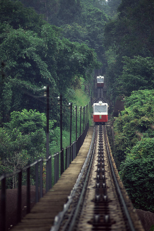The Penang Hill Funicular Railway, Malaysia Photograph by Simon Russell