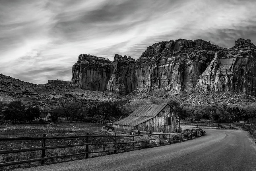The Pendleton Barn CRNP BW Photograph by Susan Candelario