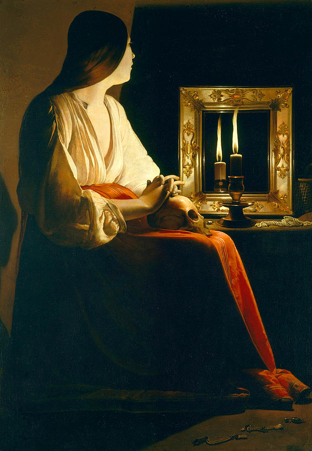 The Penitent Magdalen Painting by Long Shot