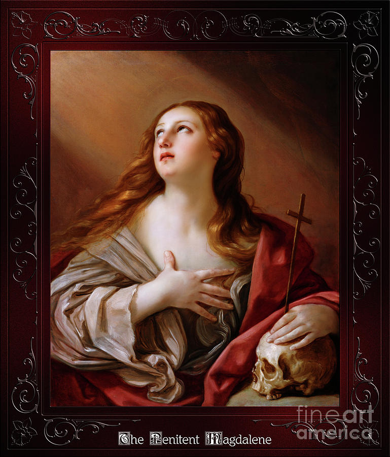 The Penitent Magdalene by Guido Reni Fine Art Xzendor7 Old Masters Reproductions Painting by Rolando Burbon