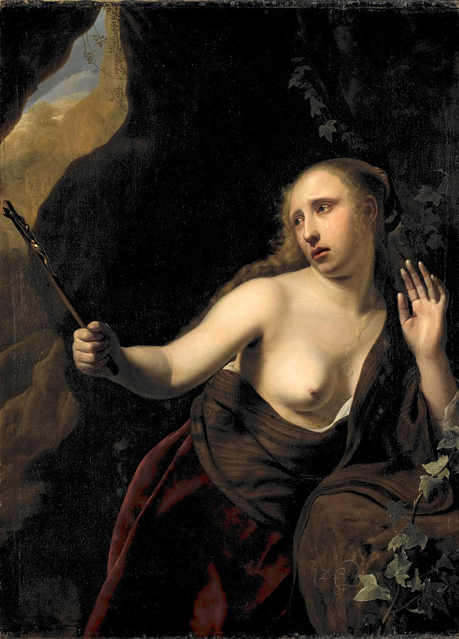 The Penitent Magdalene Painting by Dirck Bleker